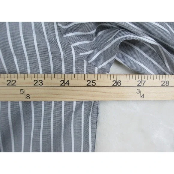 Charles Tyrwhitt Shirt Mens 2XL XXL Gray Striped Button Up Jermyn Street London* - Picture 9 of 11